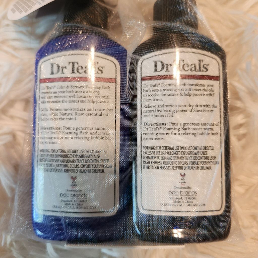 Dr Teals Lot of 4 Foaming Bath w Pure Epsom Salt & 1 Moisturizing Bath Body Oil - Picture 7 of 8
